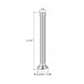 Uxcell 1 4-20x2-1 2 Flat Head Machine Screws Phillips 304 Stainless Steel Bolts 10pcs