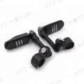 Smt Motorcycle Black Short Angled Adjustable Peg Mounting Kit U Shape Footpeg For Goldwing Vtx1300 Shadow Valkyrie Triumph