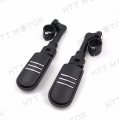 Smt Motorcycle Black Short Angled Adjustable Peg Mounting Kit U Shape Footpeg For Goldwing Vtx1300 Shadow Valkyrie Triumph
