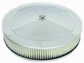 Racing Power Company R8000 14 X 3 Chrome Plain Flat Base Air Cleaner Set 