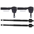 4-piece Inner Tie Rod End Outer Fit 2011-2012 For Chrysler 200 2007-2010 Sebring 2008-2012 Dodge Avenger 