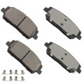 Front Ceramic Disc Brake Pad Set D2215 For 2020 2023 Hyundai Palisade And Kia Telluride 3 8l 4 Piece Kit With Hardware 