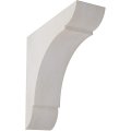 Ekena Millwork Bktwd01x06xolwh Small Olympic Wood Vintage Decor Bracket 1 3 4 W X 6 D 6 H Chalk Dust White 