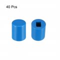 Uxcell 40pcs Tactile Push Button Switch Caps 6x7mm For Micro Blue