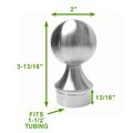 1 5 Ball End Cap Handicap Bar Foot Rail Stainless Steel Renovator S Supply 