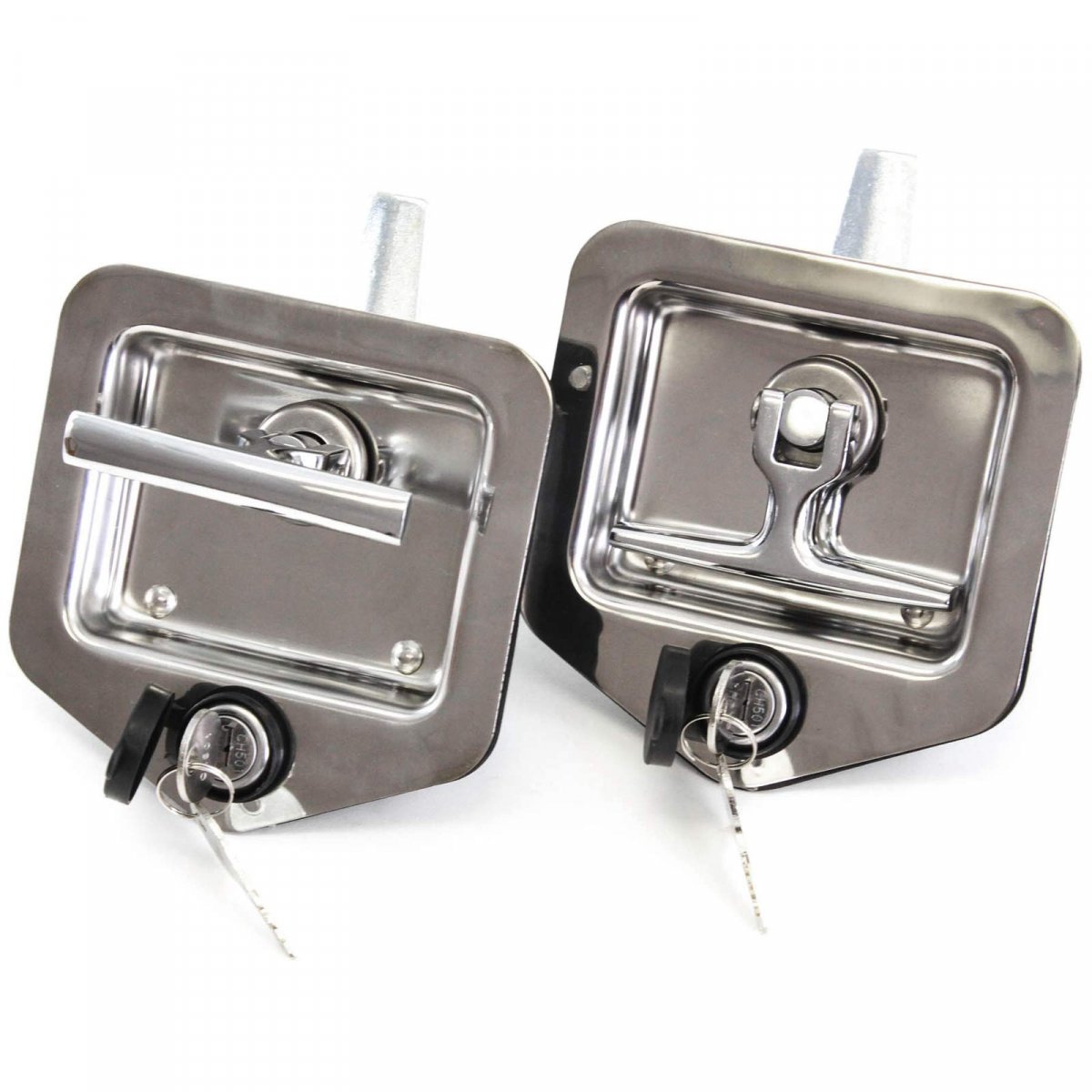 Red Hound Auto 2 Folding T Handle Single Point Latch Blind Studs Cylinder Gasket Keys Camper Rv
