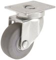 Rwm Casters Versatrac 27 Series Plate Caster Swivel Tpr Rubber Wheel Ball Bearing 190 Lbs Capacity 3 Dia 1-1 4 Width-1 Mount 