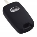 Silicone Rubber Key Fob Case Covers For Kia Soul 09-13 Sportage 10-13 Rondo 06-11 Rio 11-13 Flip 3 Buttons Black 2 Pack