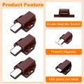 4pack Magnetic Touch Latches Push To Open Magnet Pressure Release For Cupboards Closet Brown