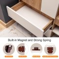 4pack Magnetic Touch Latches Push To Open Magnet Pressure Release For Cupboards Closet Brown