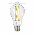 Satco 6 Pack Dimmable Led Filament Lamps S12431 High Lumens 12 5 Watt A19 Clear Medium Base 4000k 90 Cri 120 Volt For Use At