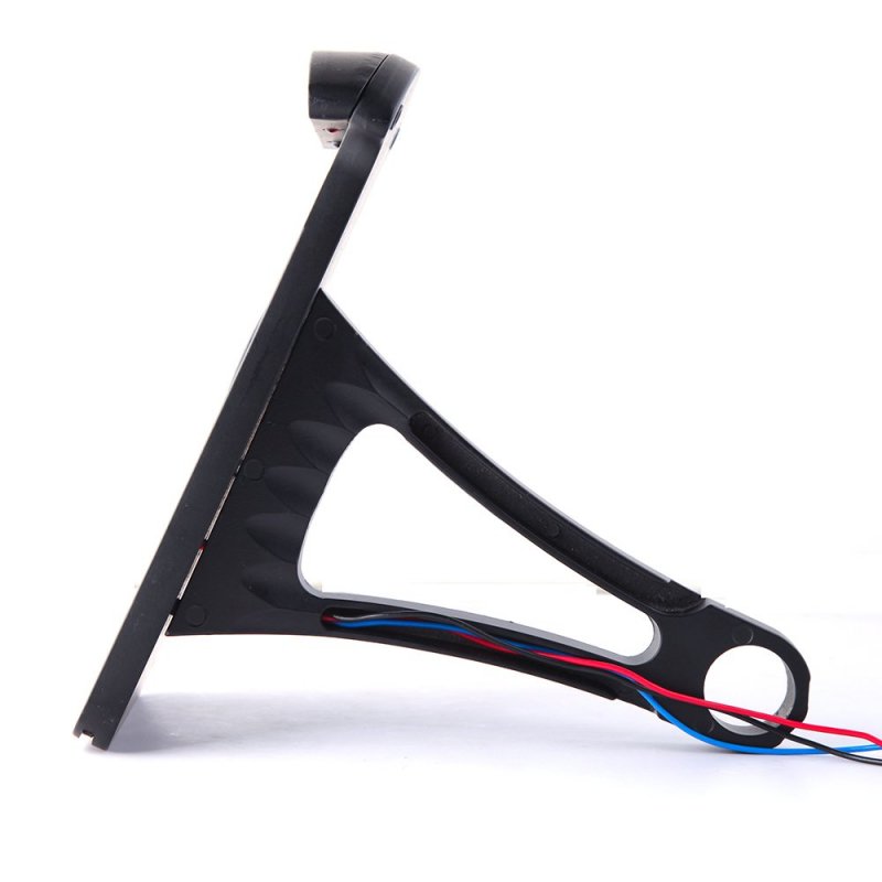 Motorcycle Bobber Custom Side Mount License Plate Frame With Led Brake Tail Light Vertical Axle Mounted For Harley Davidson