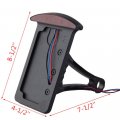 Motorcycle Bobber Custom Side Mount License Plate Frame With Led Brake Tail Light Vertical Axle Mounted For Harley Davidson