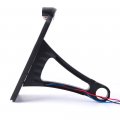 Motorcycle Bobber Custom Side Mount License Plate Frame With Led Brake Tail Light Vertical Axle Mounted For Harley Davidson