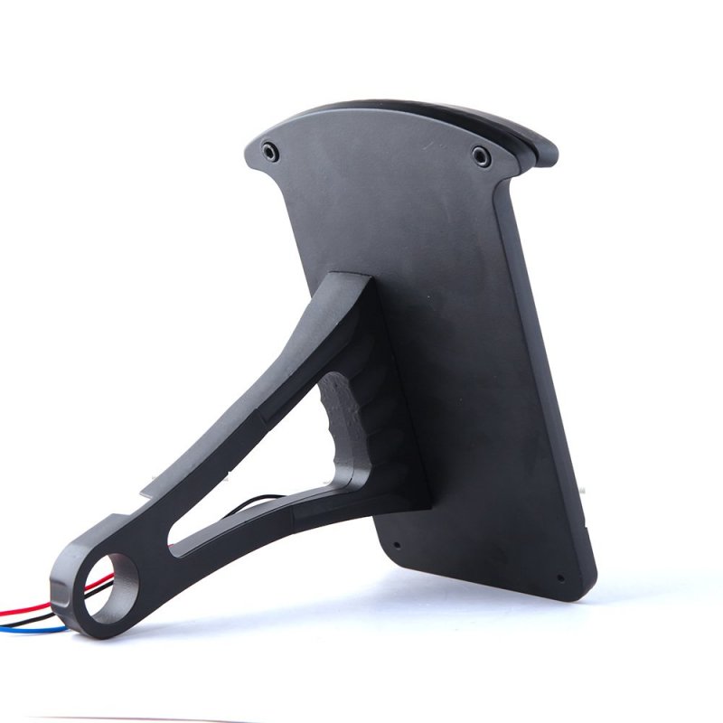 Motorcycle Bobber Custom Side Mount License Plate Frame With Led Brake Tail Light Vertical Axle Mounted For Harley Davidson
