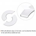 Uxcell Wall Split Flange 201 Stainless Steel Round Escutcheon Plate For 61mm Diameter Pipe 4pcs