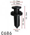 Autobahn88 Bumper Fascia Clip Compatible With Nissan Oem 638489e001 Pack Of 20