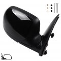 Right Side Mirror For 1999-2000 Chevy Silverado Pickup Manual Adjustment And Fold Non Heated Black