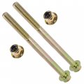 Caltric 2x Rear Bearing Carrier Lower Bolt And Nut Compatible With Polaris Hawkeye 300 2x4 4x4 2006 2007 2008 2009 2010 2011