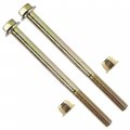 Caltric 2x Rear Bearing Carrier Lower Bolt And Nut Compatible With Polaris Hawkeye 300 2x4 4x4 2006 2007 2008 2009 2010 2011