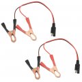 Wmycongcong 2 Pcs Battery Alligator Clips To Sae Connector Quick Release Adapter Pin Disconnect Plug 