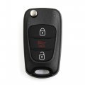 Car Replacement Remote Control Flip Key Fob Shell Case Nyoseksam11atx For Kia Soul 2010 3 Button Black