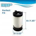 Hqrp Filter 2-pack For Eureka Lightforce 300 Petpal 4716avz Hp5555 Series Bagless Dust Cup Upright Vac Vacuum Cleaner