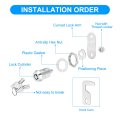 1 8 Inch Cabinet Locks With Iron Key 15 Pack Cam Replacement Cylinder Toolbox Keyed Alike For Rv Drawer Storage Cart Mailbox