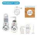 1 8 Inch Cabinet Locks With Iron Key 15 Pack Cam Replacement Cylinder Toolbox Keyed Alike For Rv Drawer Storage Cart Mailbox