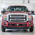 Ipick Image Made For Ford Built Tough 3d Logo 12 X 4 25 European Look Black Half-size Stainless Steel License Plate