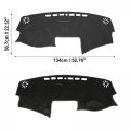 X Autohaux Car Dashboard Cover Gray Polyester Non-slip Mat Protector Carpet Sun Proof For Toyota Camry 2007 2008 2009 2010 2011