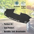 X Autohaux Car Dashboard Cover Gray Polyester Non-slip Mat Protector Carpet Sun Proof For Toyota Camry 2007 2008 2009 2010 2011