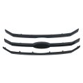Front Upper 3pcs Grille Bars Kit Replacement For Flex 2009 2010 2011 2012 Glossy Black Plastic Decorative Trim Strips Set 