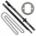 Caltric Cam Timing Chain With Guide Sprocket Compatible Honda Sportrax 400 Trx400ex 2x4 1999 2000 2001 2002 2003 2004 2005 2006