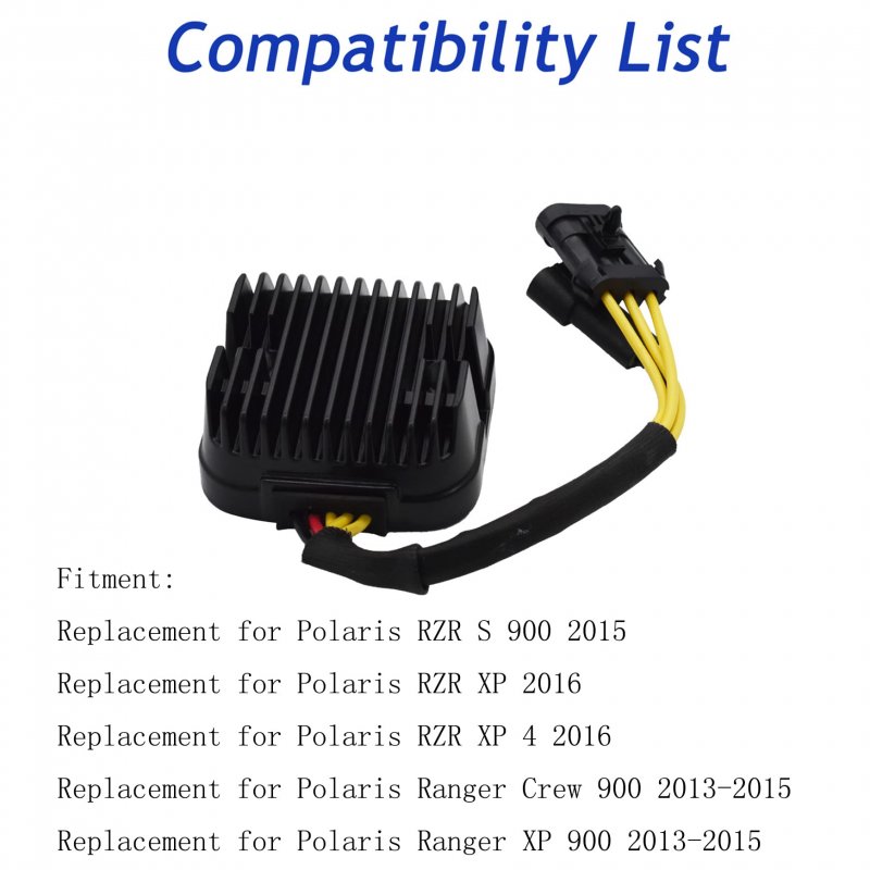 Voltage Rectifier Regulator Replacement For Polaris Rzr Xp 900 Ranger Crew Turbo
