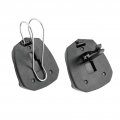 Hypersonic Glasses Holder For Car And Truck Eyeglass Visor Clip Air Vent Sunglass Mask Hanger Plastic Black 