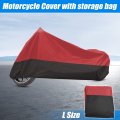 Uxcell Motorcycle Cover Motorbike Full Outdoor Waterproof Rain Dust Protector 190t Xxl Red Black For Honda Most Dress Touring