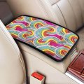 Itinspace Center Console Cover Rainbow Crayons For Cars Universal Durable Car Armrest Cover With Fit Protect Your In Style 12 X