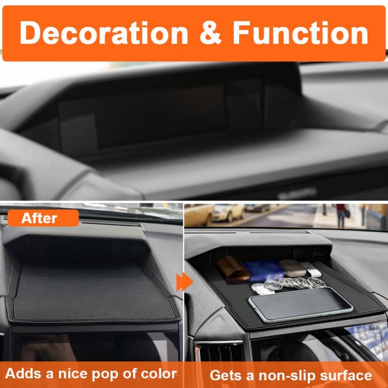 Dashboard Mat For Subaru Crosstrek Accessories 2018-2023 Forester 2019-2024 Xv Impreza Car Interior Silicone Dash Pad Liner