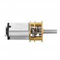 Uxcell Micro Speed Reduction Motor Dc 12v 66rpm With Full Metal Gearbox 0 18a Electric Gear Box 2 Terminals For Diy Rc