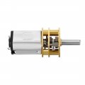 Uxcell Micro Speed Reduction Motor Dc 12v 66rpm With Full Metal Gearbox 0 18a Electric Gear Box 2 Terminals For Diy Rc
