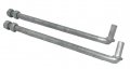 Chain Link Fence J-bolts Galvanized Finish With Nuts Pin Size 5 8 Inch 12 Long 