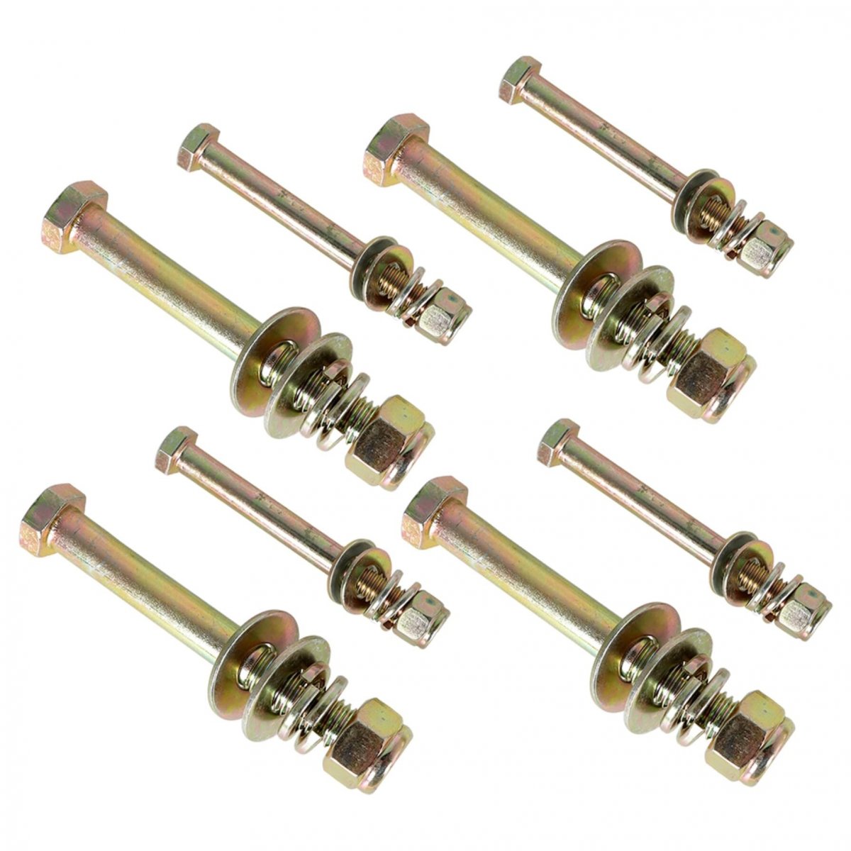 Grade 8 Case Hardened Rear Control Arm Bolt Kit For 1997 2006 Tj Wrangler Up And Lower With Nylock Lock Nuts Flat Washers