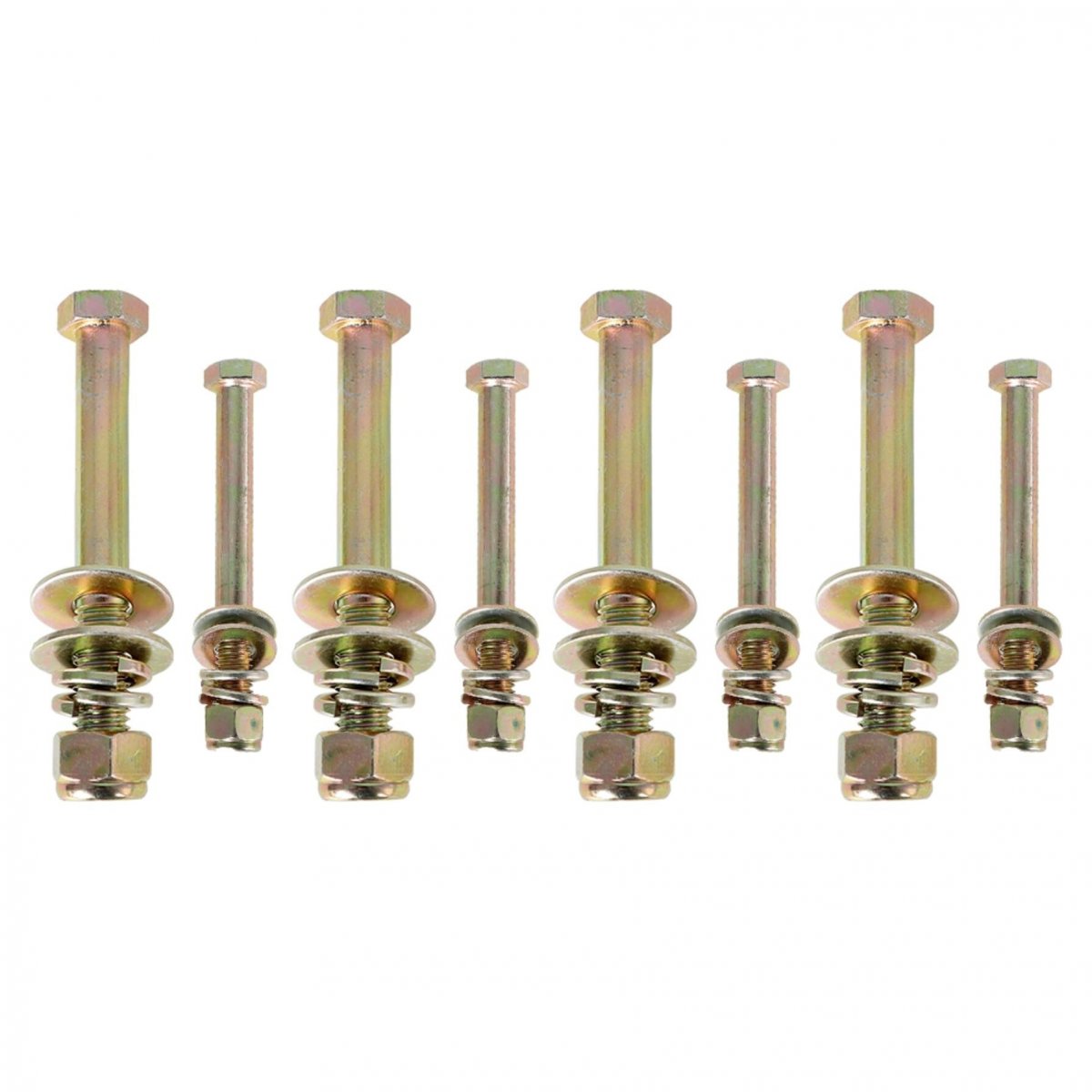 Grade 8 Case Hardened Rear Control Arm Bolt Kit For 1997 2006 Tj Wrangler Up And Lower With Nylock Lock Nuts Flat Washers
