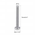 Uxcell M1 6x12mm Machine Screws Pan Phillips Cross Head Screw 304 Stainless Steel Fasteners Bolts 100pcs