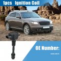 X Autohaux Ignition Coil For Infiniti Fx45 5l V8 Gas 2003-2008 M45 4 2003-2010 22448-ar215 Plastic Metal Black