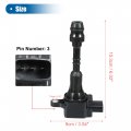 X Autohaux Ignition Coil For Infiniti Fx45 5l V8 Gas 2003-2008 M45 4 2003-2010 22448-ar215 Plastic Metal Black