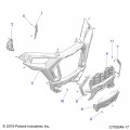 Polaris Rzr Cover-front Lh Filler Pnt Wht E99ac E99bc Genuine Oem Part 5455695-599 Qty 1