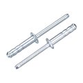 100pcs 3 16 X3 4 Large Head Multi Grip Blind Rivets Zinc-plated Carbon Steel And Mandrel Cap Silver 