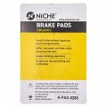 Niche Brake Pad Set For Ducati Multistrada 1200 Monster 620 Harley-davidson Street 500 750 Front Rear Organic 2 Pack